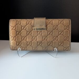 Authentic Gucci Guccissima Monogram Long Wallet